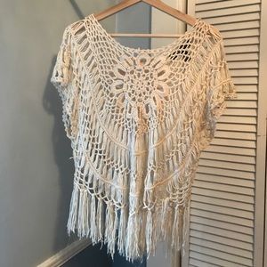 Boho coverup. So cute!